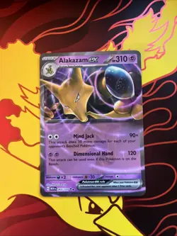 Alakazam ex 065/165 Scarlet & Violet 151 Double Rare Pokemon - Image 1