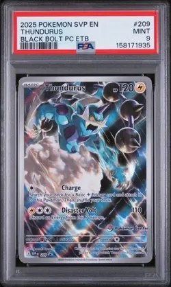 Thunderus #209 Pokemon Center ETB Black Star Promo Pokemon TCG: Black Bolt PSA 9 - Image 1