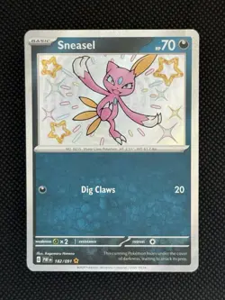Sneasel 182/091 - S&V: Paldean Fates Shiny Holo Rare - Pokemon TCG (NM) - Image 1
