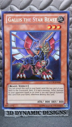| Yugioh Gallis the Star Beast LCGX-EN041 Secret Rare Legendary GX NM 🔥 | - Image 1