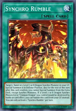 Synchro Rumble AGOV-EN060 1st ED Yu-Gi-Oh! SUPER RARE - Image 1