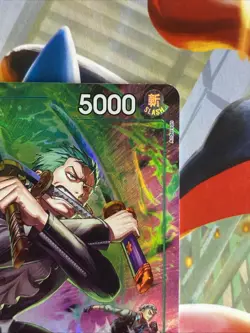 One Piece OP15 Roronoa Zoro OP13-037 TR Foil - (Treasure Rare) English Mint - Image 5