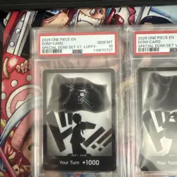 One Piece Special Don!! PSA 10 Promo Set Vol. 1, 2 & 3 Luffy/Ace/Sabo SEQ Certs - Image 4