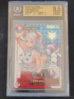 BGS 9.5 One Piece Yamato Serial ENGLISH 0304/5000 (LOW NUMBER) Promo EB02-006 SR - Image 1