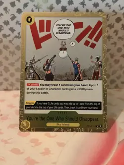 You're the One Who Should Disappear OP06-115 One Piece Foil - Image 1