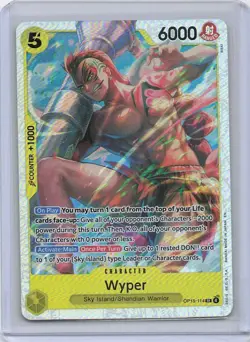 One Piece CCG - Adventure on Kami's Island Wyper OP15-114 Holo Foil NM/M - Image 1