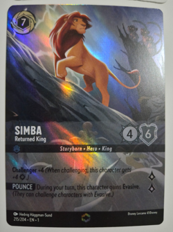 Disney Lorcana The First Chapter Enchanted Simba Returned King EN NM Rare - Image 3