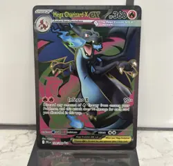 Mega Charizard X ex 109/094 ME Phantasmal Flames Pokemon TCG Card NM - Image 1