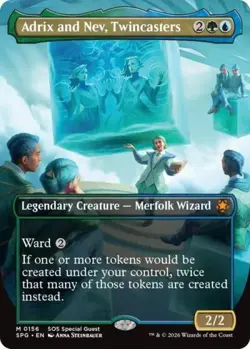 Adrix and Nev, Twincasters (Borderless) -Foil Light Play MTG Special Guests - Image 1