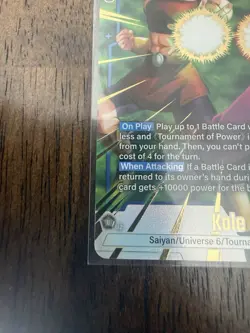 Kale FB08-032 Alternate Art Saiyan's Pride Dragon Ball English Card Fusion World - Image 5
