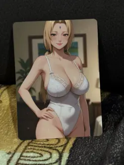 CUSTOM TSUNADE NARUTO SHIPPUDEN CARD UNCENSORED - Image 1