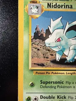 FREE SHIPPING Pokemon Vintage Trading Card 40/64 Nidorina Uncommon - Image 3