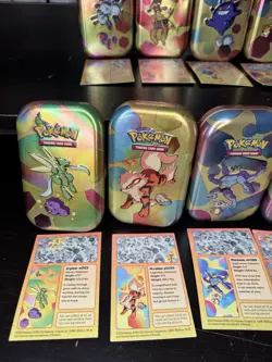 Pokemon 151 Mini Tin Full Artwork Set 10 tins - Including ART CARD ONLY - Image 2