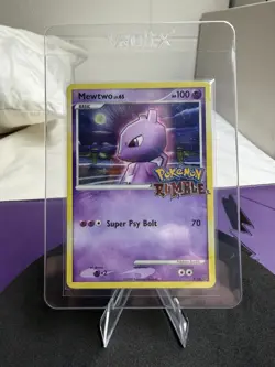 Pokemon 2009 TCG Mewtwo LV.65 Rumble Stamp Rare Card #9/16 HOLO BLEED 💎 - Image 1