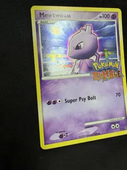 Pokemon 2009 TCG Mewtwo LV.65 Rumble Stamp Rare Card #9/16 HOLO BLEED 💎 - Image 4