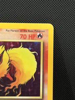 1st Edition Holo Flareon Card - Ungraded LP- Jungle 3/64 - Wizards WOTC 1999 - Image 2