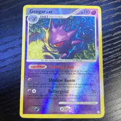 Gengar 18/100 Reverse Holo Rare Stormfront Pokemon Card - Image 3
