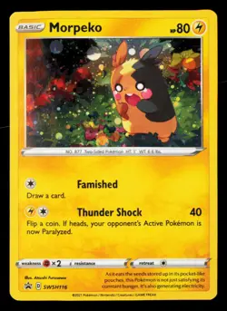 Morpeko Holofoil Promo SWSH: Sword & Shield Promo Cards SWSH116 MP - Image 1