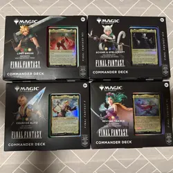 MTG Final Fantasy Commander Deck Set of 4 - Magic: The Gathering (NM) New Sealed - Image 1