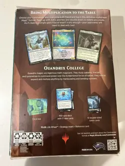 Strixhaven Commander Deck: Quantum Quandrix MTG Brand New Sealed 630509959020 - Image 2