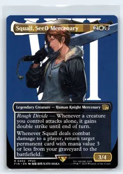 Squall, SeeD Mercenary (Borderless) FINAL FANTASY FIN 402 Regular NM - Image 1