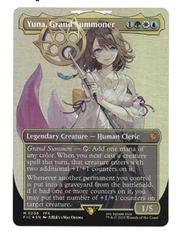 Yuna, Grand Summoner (Borderless) Commander: Final Fantasy Foil - Image 1