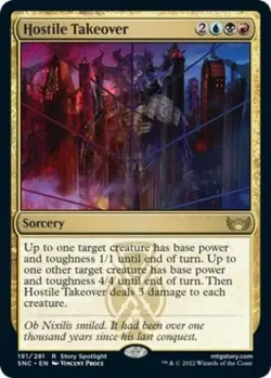 Hostile Takeover - Near Mint MTG Streets of New Capenna - Image 1