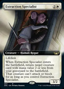 Extraction Specialist (Extended Art) - Near Mint MTG Streets of New Capenna - Image 1