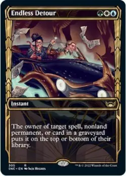 Endless Detour (Showcase) - Near Mint MTG Streets of New Capenna - Image 1