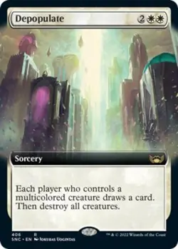 Depopulate (Extended Art) - Near Mint MTG Streets of New Capenna - Image 1