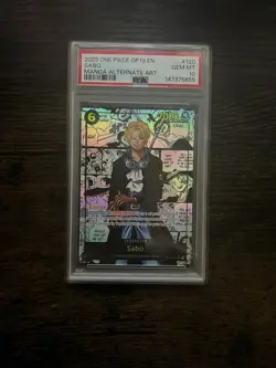 ONE PIECE OP13-CARRYING ON HIS WILL #120 SABO MANGA ALTERNATE ART PSA 10 - Image 1
