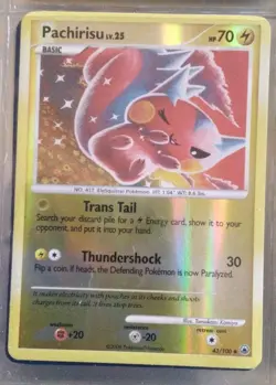 Pachirisu 043/100 Pokemon TCG Basic Reverse Holo Lightning Card - Image 1