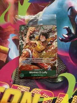 Monkey.D.Luffy P-135 Winner Stamp OP16 Pre-Release Event Promo Card ✨Sealed ✨ - Image 1