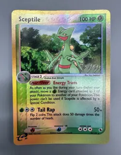 Sceptile 20/109 EX Ruby & Sapphire Reverse Holo Rare LP Pokemon Card - Image 1