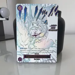 Bandai One Piece Card Game Lightning Dragon OP05-077 OP-05 Alt Art Foil C - Image 1