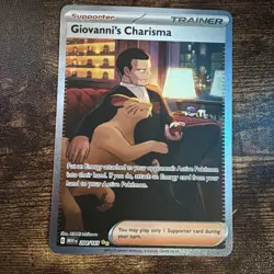 Giovanni's Charisma 204/165 Special Illustration Rare 151 Pokemon Near Mint - Image 1