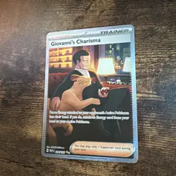 Giovanni's Charisma 204/165 Special Illustration Rare 151 Pokemon Near Mint - Image 2