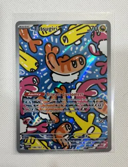 Pokemon TCG Tatsugiri 186/167 IR SV06 Twilight Masquerade Holo ENG - Image 1