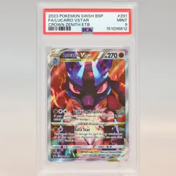 Pokemon TCG - Pokemon TCG Lucario Vstar SWSH291 Crown Zenith Promo - PSA 9 MINT - Image 2