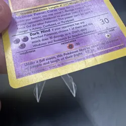 Vintage Gengar 20/62 Fossil Pokemon Card TCG Non-Holo Rare 1999 - Image 2
