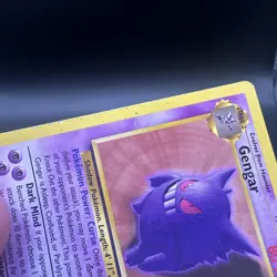 Vintage Gengar 20/62 Fossil Pokemon Card TCG Non-Holo Rare 1999 - Image 3