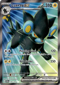 Luxray ex 195/167 Ultra Rare Twilight Masquerade Pokemon Near Mint - Image 1