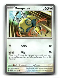 Dunsparce (Master Ball Pattern) 079/131 Common Prismatic Evolutions Pokemon NM - Image 1