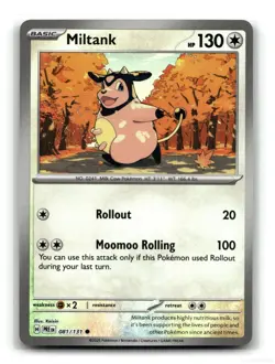 Miltank (Master Ball Pattern) 081/131 Common Prismatic Evolutions Pokemon NM - Image 1