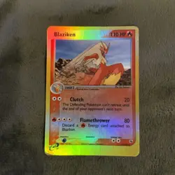 Blaziken 15/109 Reverse EX Ruby and Sapphire - Pokemon Holo Foil Nice! - Image 1
