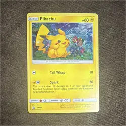 Pokemon TCG Pikachu Promo SM86 SM Black Star Promos Holo Basic Lightning 60 HP - Image 1