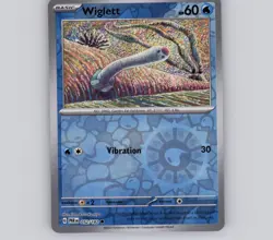 Wiglett 052/182 Reverse Holo C Paradox Rift NM Pokemon - Image 1