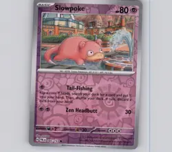 Slowpoke 085/193 Reverse Holo C Paldea Evolved NM Pokemon - Image 1