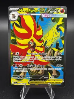 Mega Pyroar ex 99/86 Full Art Double Ultra Rare Pokemon Chaos Rising ME04 - Image 1