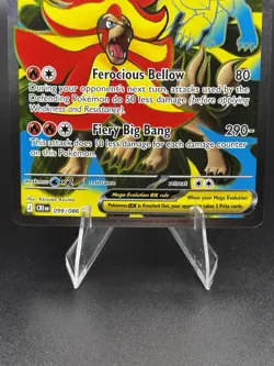 Mega Pyroar ex 99/86 Full Art Double Ultra Rare Pokemon Chaos Rising ME04 - Image 3